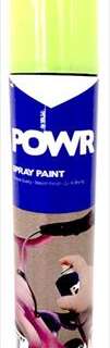 PAINT SPRAY FLUO YELLOW 300ML POWR