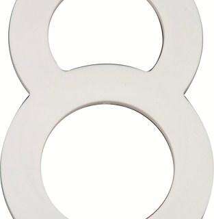 Mackie Numeral Pvc White 200Mm No.8