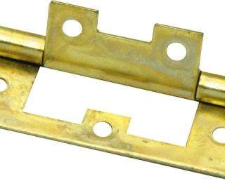 MACKIE HINGE FLUSH BR/P  64MM 1PR