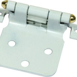 MACKIE HINGE SELF CLOSE WHITE/GOLD 1PR