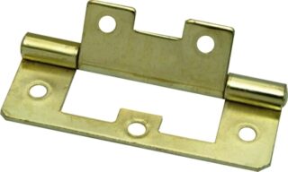 MACKIE HINGE FLUSH BR/P 100MM 1PR