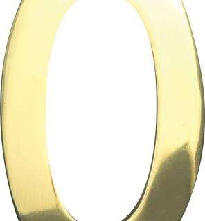 Mackie Numeral Solid Brass 152Mm No.0