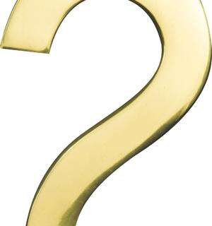 Mackie Numeral Solid Brass 152Mm No.2