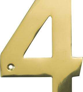 Mackie Numeral Solid Brass 152Mm No.4