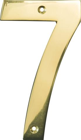 Mackie Numeral Solid Brass 152Mm No.7