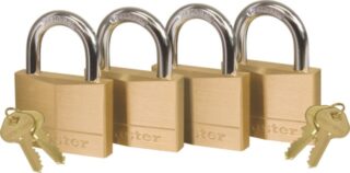 MASTER PADLOCK BRASS 50MM P/4 K/A 400053