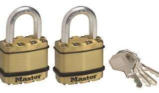 MASTER PADLOCK LAMI BRASS 45MM P/2 K/A