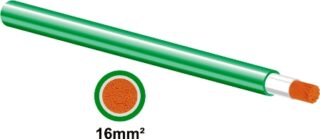 MATWELD WELDING CABLE 16MM2 GREEN   6M