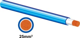 MATWELD WELDING CABLE 25MM2 BLUE   6M