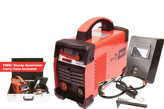 MATWELD WELDER INVERT RED ALUMINIUM 200A