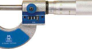 M&W MICROMETER DIGIT EXT 0-25MMX.01MM