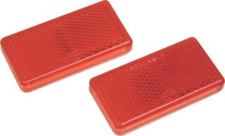 Reflective Oblong Stick-On Red P/2