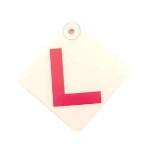 Emblem Learner Driver Back Window