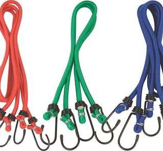 Bungee Cord X-Strap Blue Set P/6