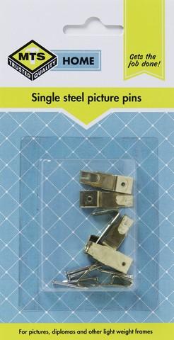 MTS HOME PICTURE PINS SINGLE STEEL P/6