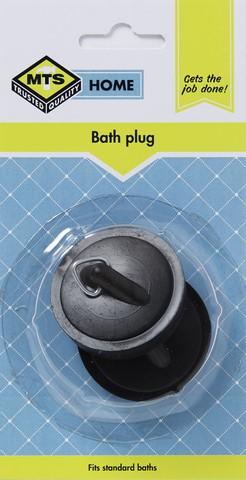 MTS HOME PLUG BATH PVC BLACK P/2
