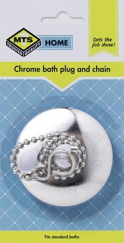 MTS HOME PLUG BATH CHROME & CHAIN