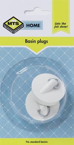 MTS HOME PLUG BASIN PVC WHITE P/2
