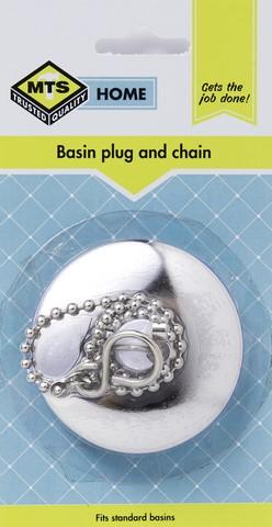 MTS HOME PLUG BASIN CHROME & CHAIN
