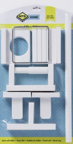 MTS HOME  BATHROOM SET 5PC WHITE