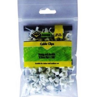 MTS CABLE CLIPS 5MM FLAT 100 PACK XXX
