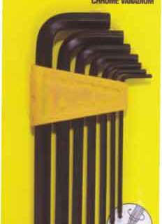 ALLENKEY MTS SET.BALL 2.5-10MM 7PC 1655