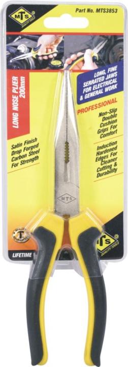 PLIER MTS LONG NOSE NP 200MM YEL/BLK