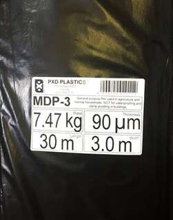 PVC SHEET BLACK [N/SABS] 3MT*30MT*90# MDP COLLECT ONLY