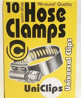 HOSE CLAMP G52 SIZE 70MM* 95MM S/S  BOX OF 10 - UNIVERSAL