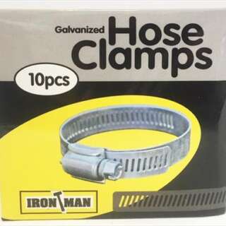 HOSE CLAMP GALV W/DRIVE  17X38 BOX10