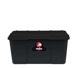 STORAGE BOX FULL BLACK 25L PRIDE