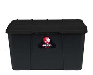 STORAGE BOX FULL BLACK 45L PRIDE
