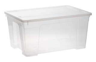 STORAGE BOX CLEAR 45L CONTOUR