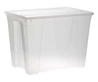 STORAGE BOX CLEAR 65L CONTOUR