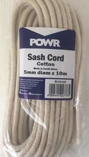 CORD SASH HANKS  5MMX10MT