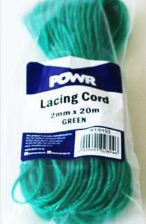 CORD LACING GREEN 2MMX20MTR