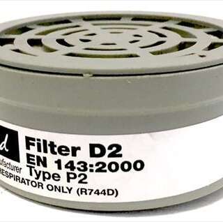 RESPIRATOR FILTER-DUST/SOLID/LIQUID PART GREY PER 2 (A1P2)