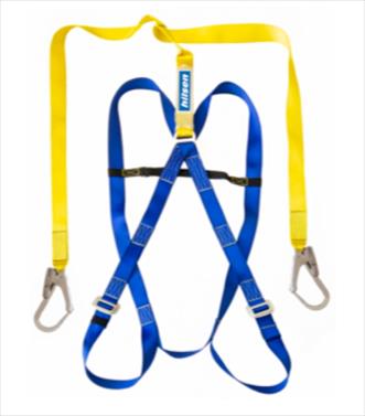 SAFETY HARNESS DOUBLE LANYARD & SNAP HOOKS