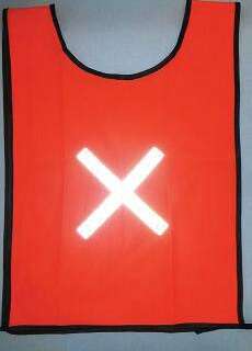 BIB REFLECTIVE FLU ORANGE