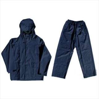RAINSUIT 2PCE NAVY BLUE RUBBERISED SIZE LARGE RN-L