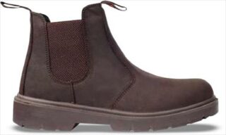 BOOT SAFETY CHEL PULLON OIL/ACID ST/CAP BROWN SABS SIZE  6