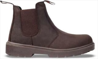 BOOT SAFETY CHEL PULLON OIL/ACID ST/CAP BROWN SABS SIZE  8