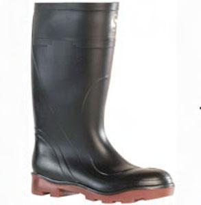 GUMBOOTS TAURUS BLK/COFFEE K/LENGTH STC/MSOLE SIZE  6 DISC