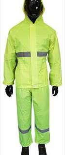 RAINSUIT RUBBERISED HI-VIS REFL TAPE  LIME MED  RRL