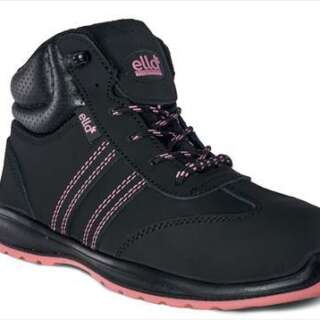 BOOT SAFETY LADIES JASMIN HIGHTOP TAKKIE BLACK PINK SIZE 6