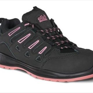 BOOT SAFETY LADIES LILLY TAKKIE ST/CAP BLK/PNK SIZE 6