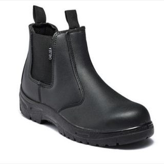 BOOT SAFETY  CHELSEA PULLON OIL/ACID ST/CAP BLACK SIZE  6
