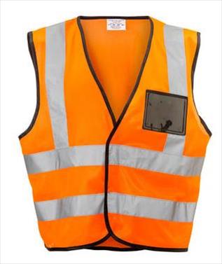 VEST REFLECTIVE FLU ORANGE ZIP POCKET O-XL  X/LARGE