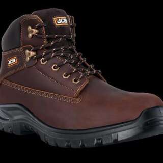 BOOT SAFETY HOLT/BROWN ST/CAP SLIP RESIS SIZE 10 JCB1855