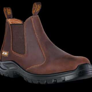 BOOT SAFETY JCB CHELSEA BRN ST/CAP SLIP/RES SIZE 12 JCB1877